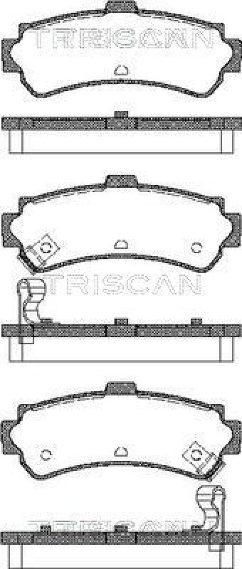 TRISCAN 8110 14006 Bremsbelag Hinten für Nissan Almera