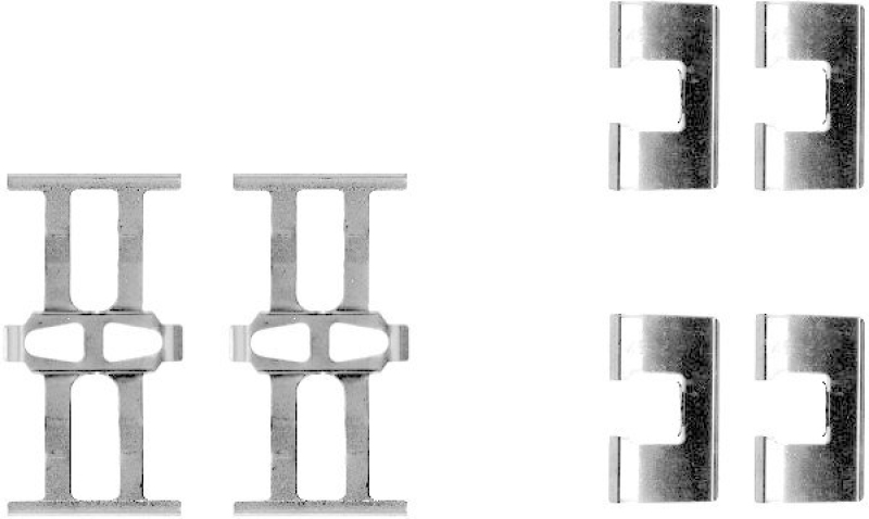 HELLA 8DZ 355 202-321 Zubehörsatz Scheibenbremsbelag