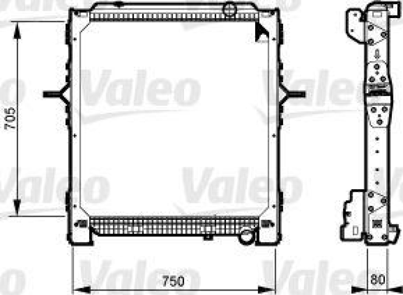 VALEO 733548 Motorkühler RENAULT/VOLVO TRUCKS PR