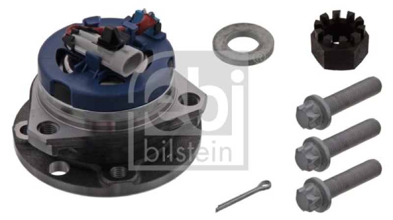 FEBI BILSTEIN 14615 Radlagersatz mit Radnabe und ABS-Sensor für Opel