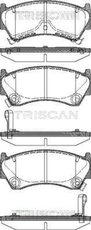 TRISCAN 8110 14008 Bremsbelag Vorne für Nissan Almera