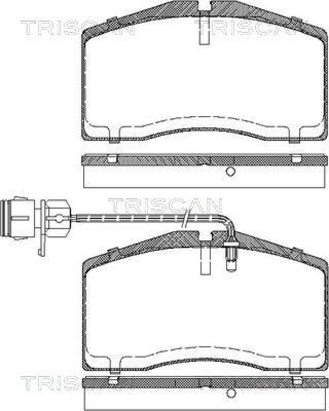 TRISCAN 8110 29047 Bremsbelag Vorne f&uuml;r Vw Phaeton