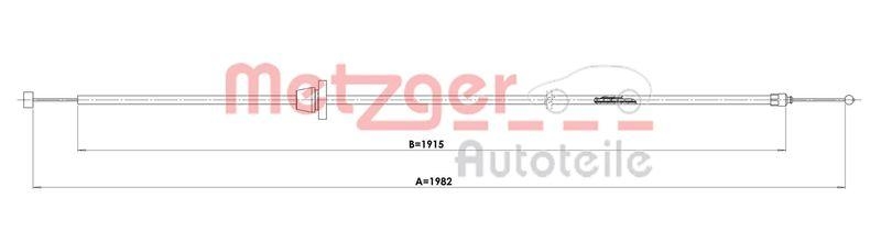 METZGER 3160038 Motorhaubenzug für MB