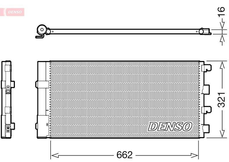 DENSO DCN37003 Kondensator DACIA DUSTER 1.5 dCi 05/2010->