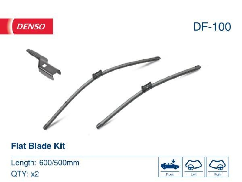 DENSO DF-100 Wischer Flat Blade Kit Diverse Hersteller