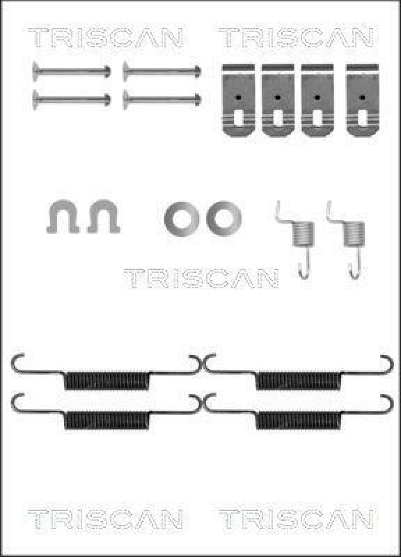 TRISCAN 8105 402541 Montagesatz F. Bremsbacken, Handbremse für Honda