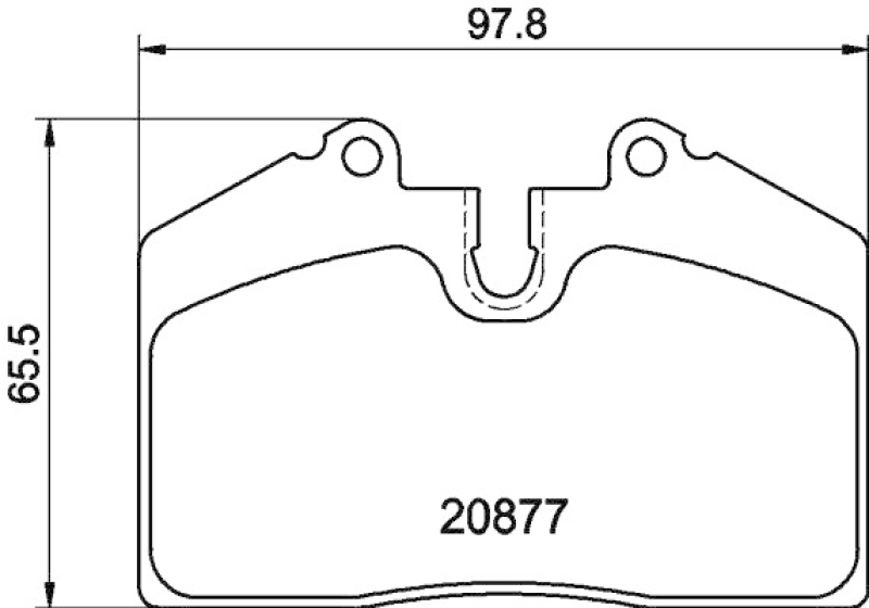 HELLA 8DB 355 006-351 Bremsbelagsatz Scheibenbremse