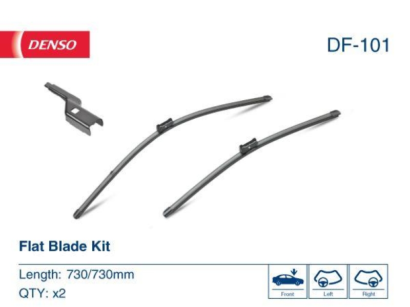 DENSO DF-101 Wischer Flat Blade Kit Diverse Hersteller