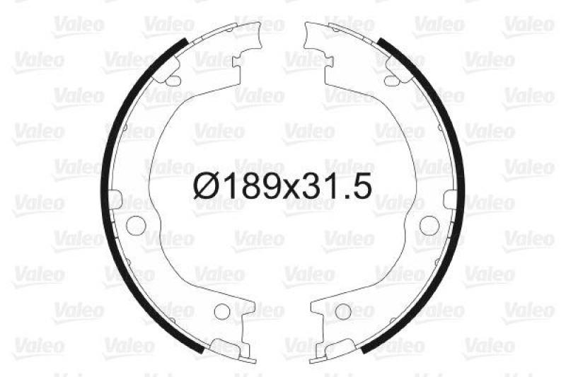 VALEO 564170 Bremsbacken-Satz