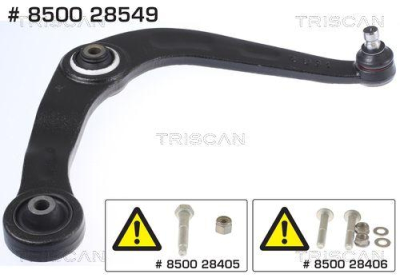 TRISCAN 8500 28549 Querlenker für Peugeot 206