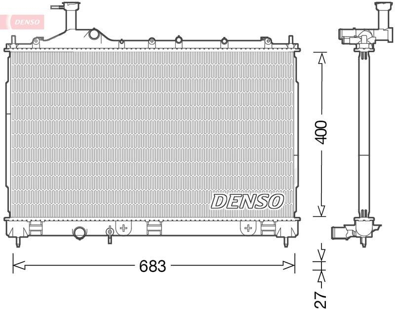 DENSO DRM45038 Kühler MITSUBISHI OUTLANDER III 2.2 Di-D 4WD (08/2012->)