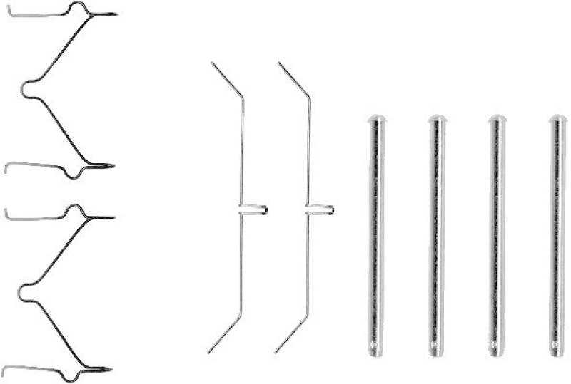 HELLA 8DZ 355 202-361 Zubehörsatz, Scheibenbremsbelag für TOYOTA/MITSU./VW