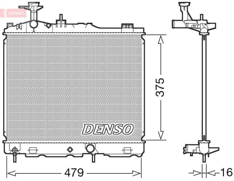 DENSO DRM45039 Kühler MITSUBISHI MIRAGE / SPACE STAR 1.2 (10/2012->)