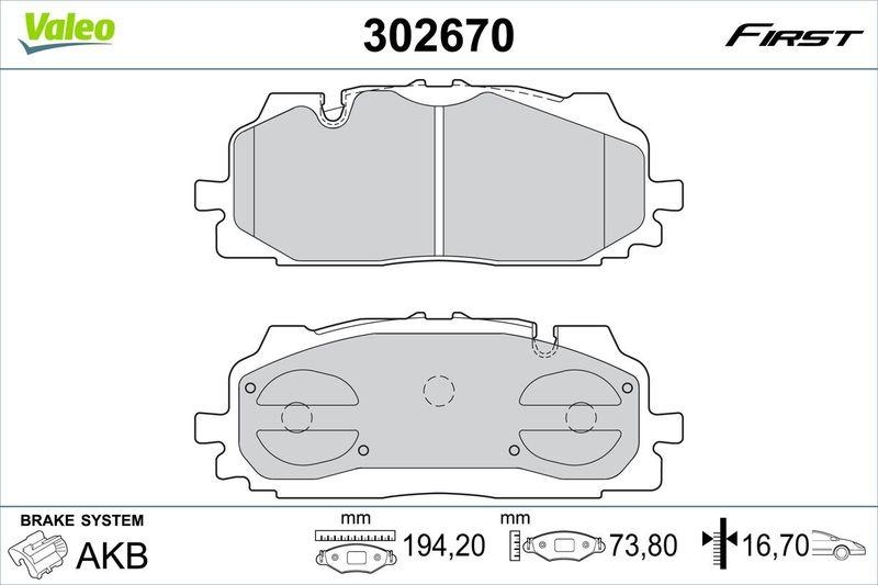 VALEO 302670 SBB-Satz - FIRST