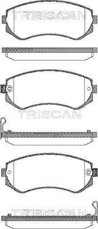 TRISCAN 8110 14014 Bremsbelag Vorne für Nissan Almera