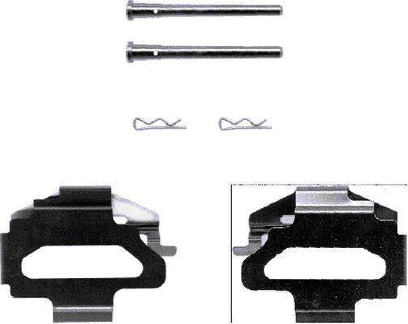 HELLA 8DZ 355 202-381 Zubehörsatz Scheibenbremsbelag