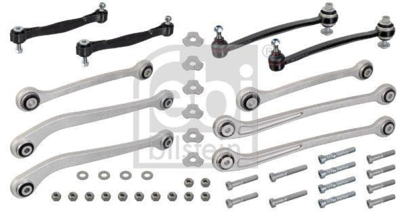 FEBI BILSTEIN 23801 Querstrebensatz mit Anbaumaterial und Verbindungsstange für Mercedes-Benz