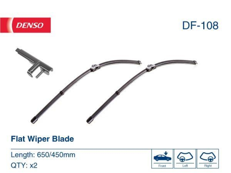 DENSO DF-108 Wischer Flat Blade Kit Diverse Hersteller