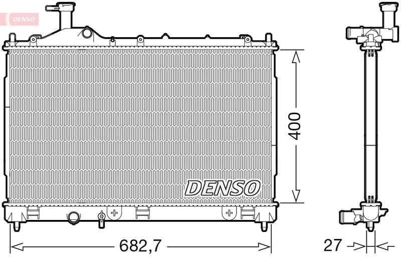 DENSO DRM45042 Kühler MITSUBISHI OUTLANDER III 2.2 Di-D 4WD (GF6W) (12- )