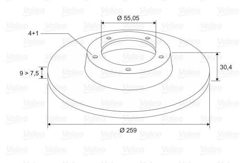 VALEO 197113 Bremsscheibe