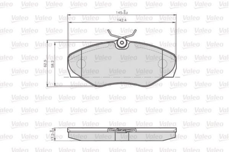 VALEO 872099 LCV Bremsbelagsatz