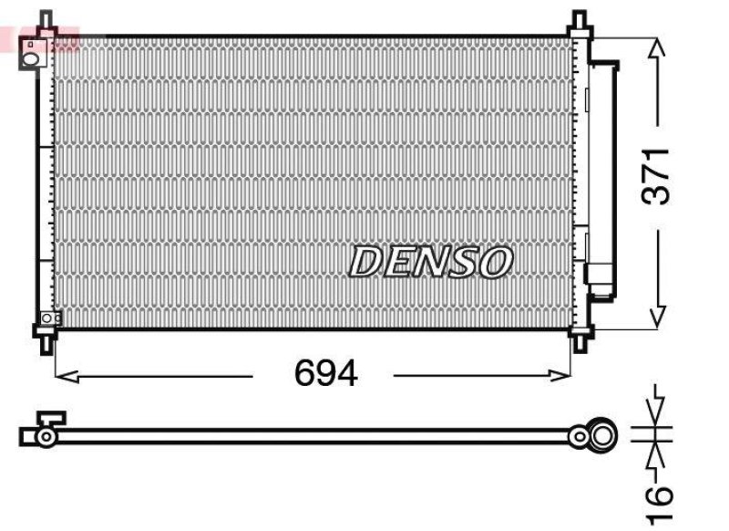 DENSO DCN40012 Kondensator HONDA CIVIC IX 1.8 i-VTEC (02/2012->)