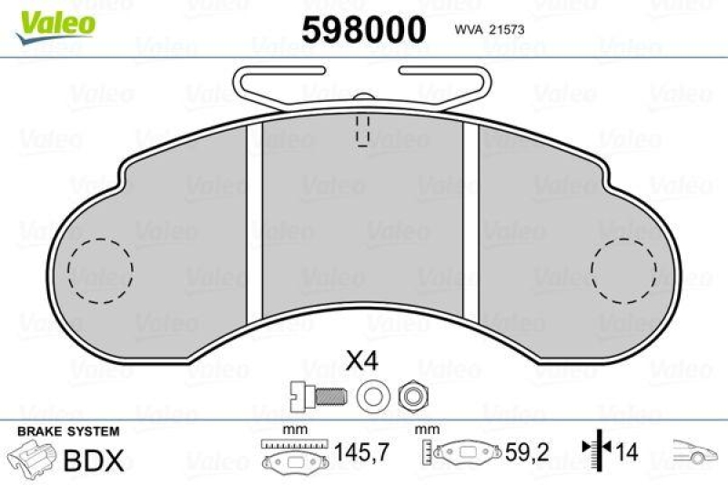 VALEO 598000 SBB-Satz PREMIUM