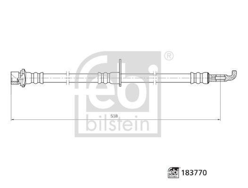 FEBI BILSTEIN 183770 Bremsschlauch für TOYOTA