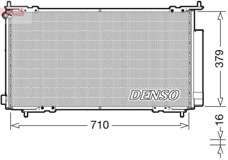 DENSO DCN40015 Kondensator HONDA CR-V II (RD_) 2.0 09/2001->09/2006