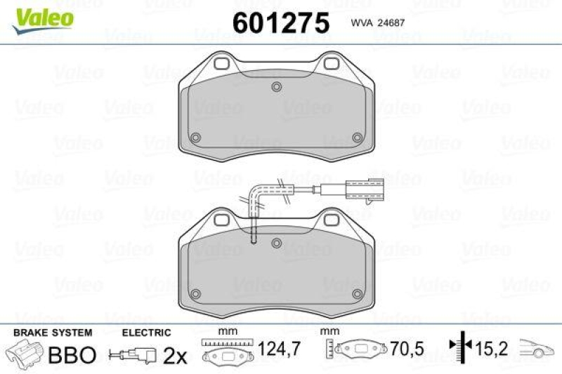 VALEO 601275 SBB-Satz PREMIUM