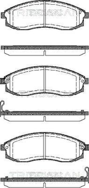 TRISCAN 8110 14025 Bremsbelag Vorne für Nissan Maxima