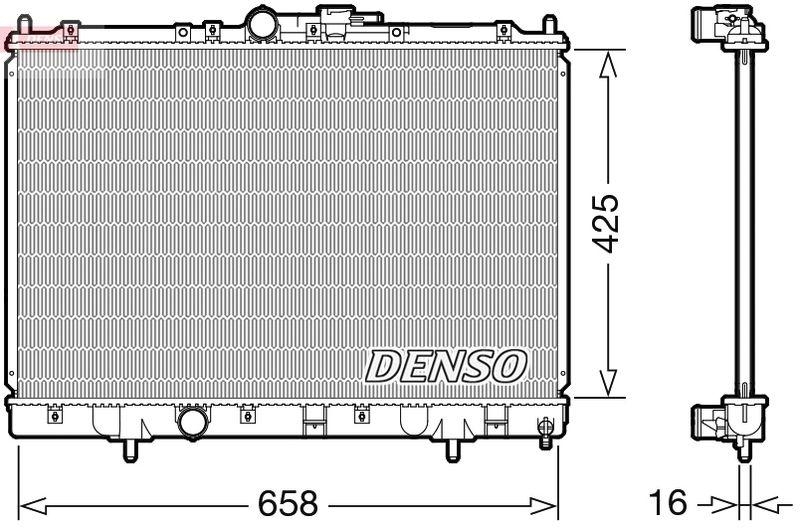 DENSO DRM45051 Kühler MITSUBISHI PAJERO PININ I (H6_W, H7_W) 2.0 GDI (00-07)