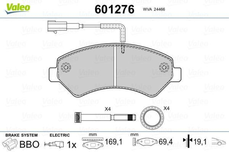 VALEO 601276 SBB-Satz PREMIUM