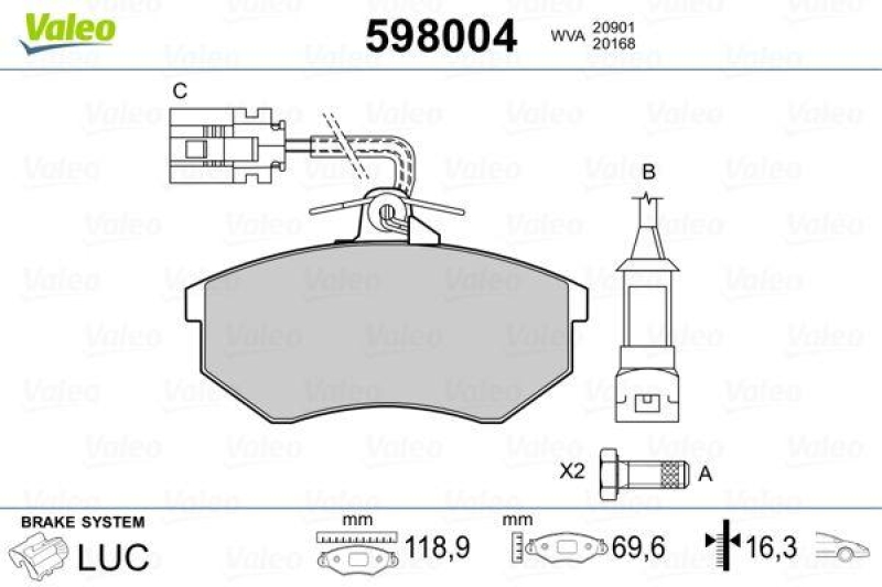 VALEO 598004 SBB-Satz PREMIUM