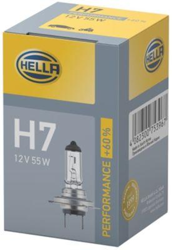 HELLA 8GH 223 498-231 Glühleuchte 12V H7 PX26d