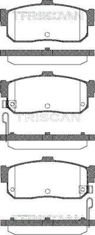 TRISCAN 8110 14027 Bremsbelag Hinten für Nissan Maxima