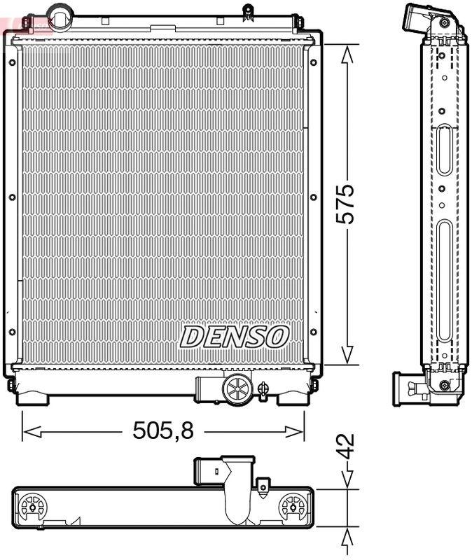 DENSO DRM45052 Kühler MITSUBISHI FUSO CANTER 9C15 (13-)