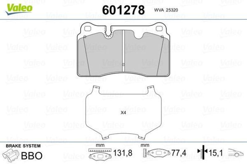 VALEO 601278 SBB-Satz PREMIUM