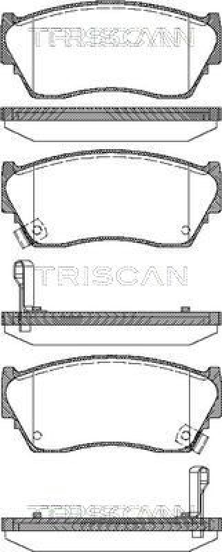 TRISCAN 8110 14029 Bremsbelag Vorne für Nissan Nx