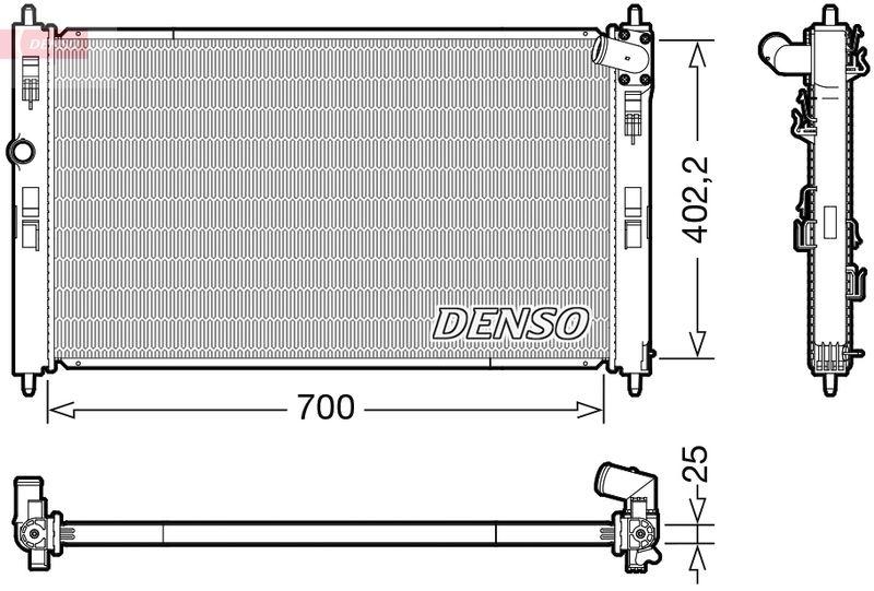 DENSO DRM45053 Kühler MITSUBISHI ASX (GA_W_) 2.2 Di-D 4WD (13-)