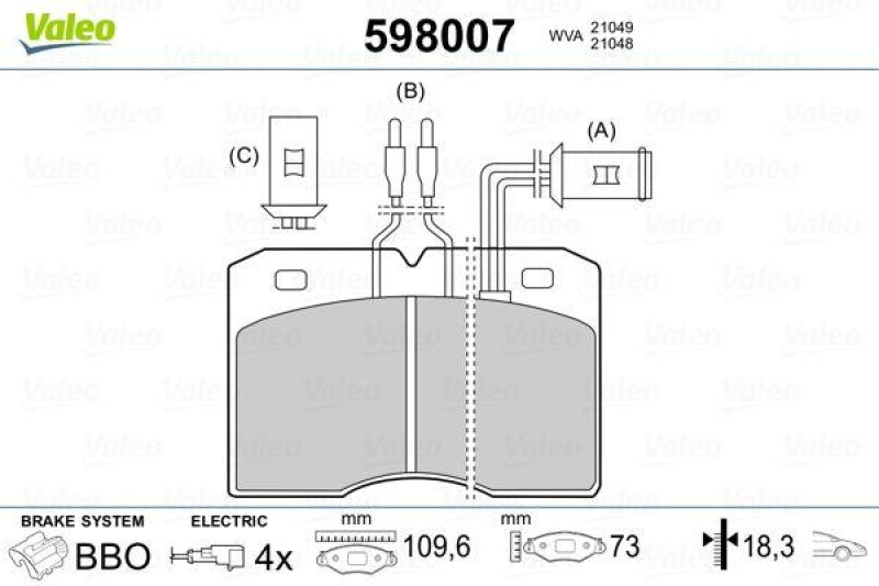 VALEO 598007 SBB-Satz PREMIUM