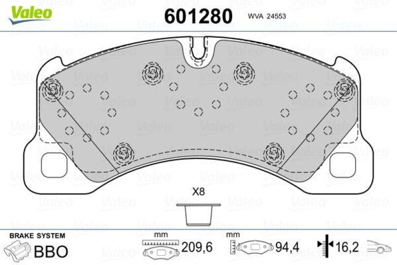 VALEO 601280 SBB-Satz PREMIUM