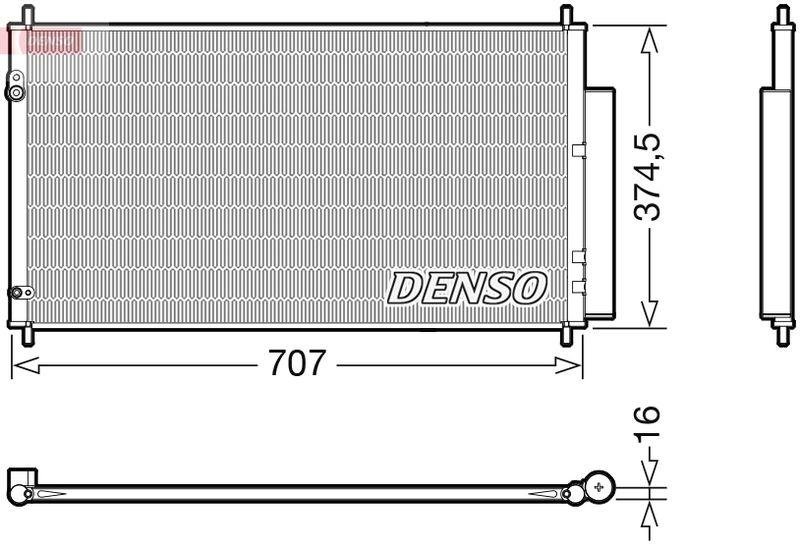 DENSO DCN40025 Kondensator A/C HONDA CIVIC IX (FK) (12-)