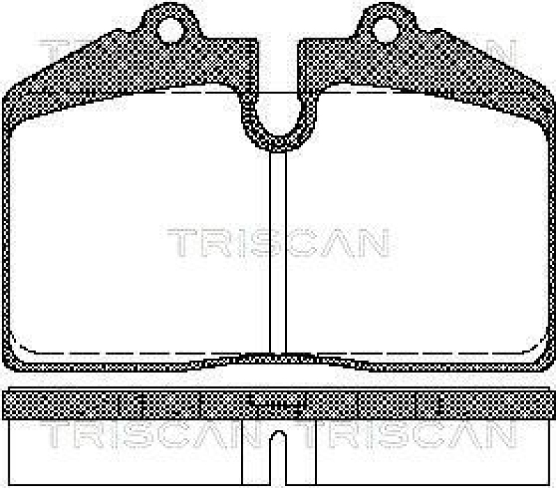 TRISCAN 8110 29155 Bremsbelag Vorne für Porsche