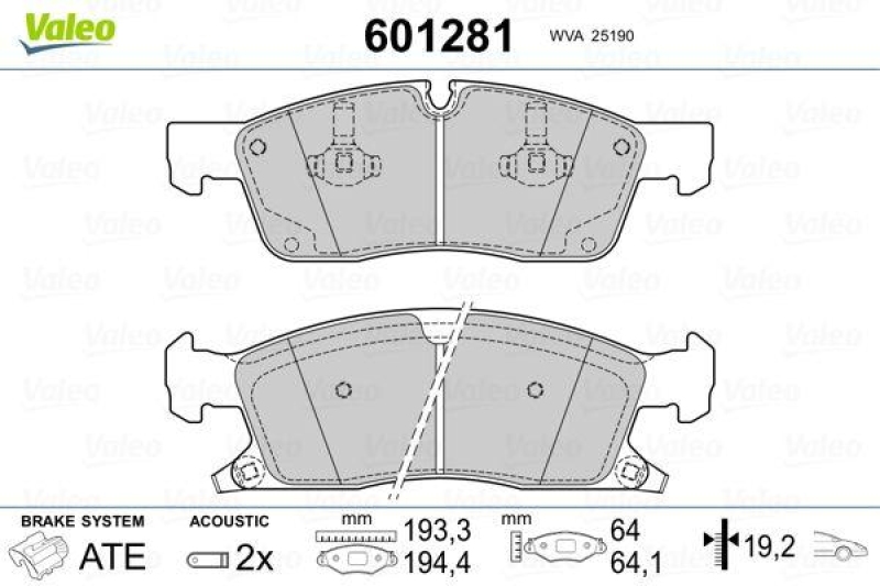 VALEO 601281 SBB-Satz PREMIUM