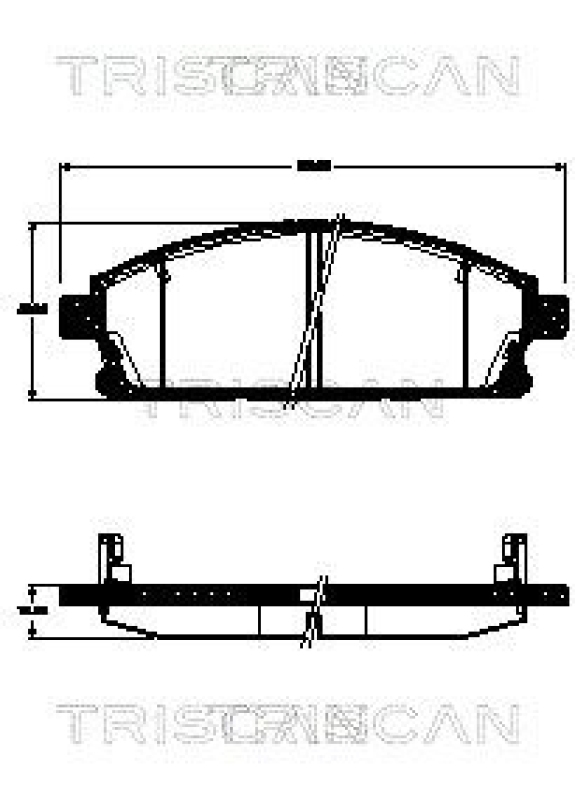 TRISCAN 8110 14044 Bremsbelag Vorne für Nissan