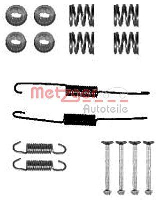 METZGER 105-0879 Zubehörsatz, Bremsbacken für TOYOTA HA