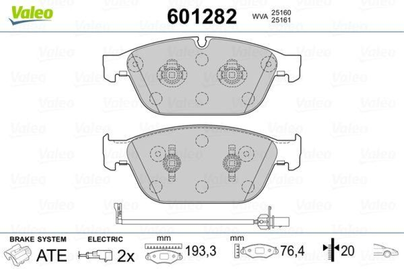 VALEO 601282 SBB-Satz PREMIUM