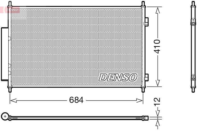 DENSO DCN40027 Kondensator A/C HONDA HR-V (RU) 1.5 1.5 (01-)