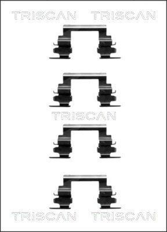 TRISCAN 8105 421588 Montagesatz, Scheibenbremsbelag für Mitsubishi